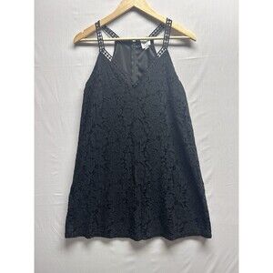 Blue Rain Women’s Medium Black Floral Lace Mini Dress